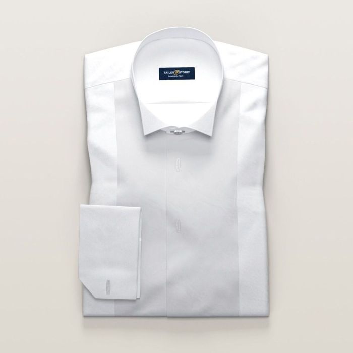 Men's classic white dress shirt