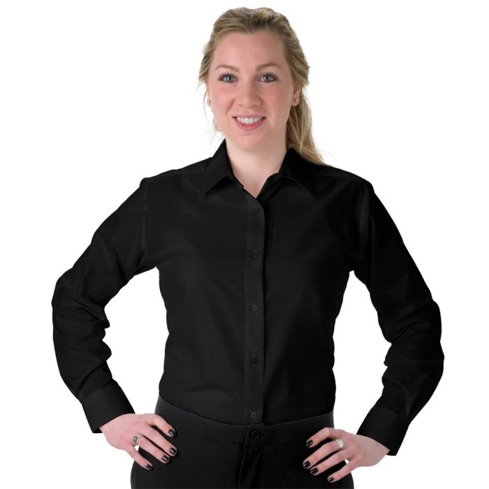 Shirt dress for women black