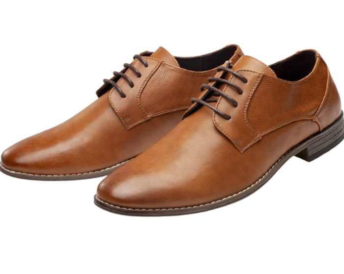 Tan brown mens dress shoes