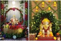 How to make tree for ganpati decoration