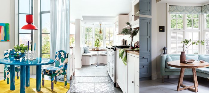 How to decorate bay window in kitchen