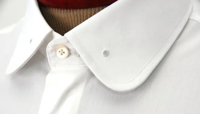 Mens rounded collar dress shirt