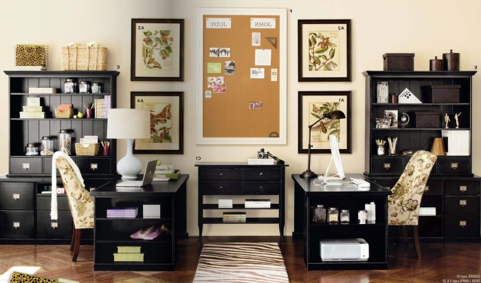 How to decorate a narrow office