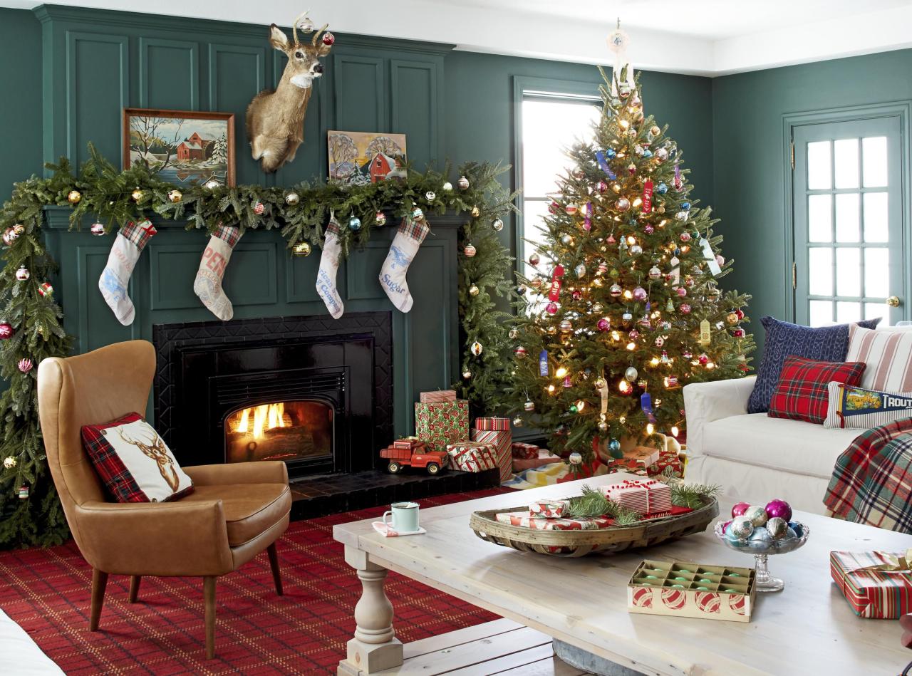 How to decorate your family room for christmas