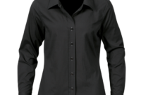 Shirt dress for women black