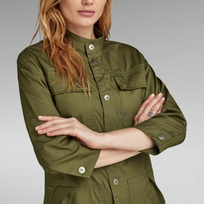 Green dress shirt women