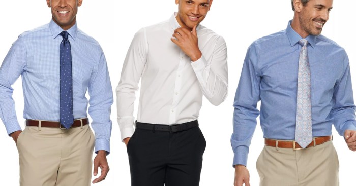 Kohls mens dress shirts slim fit