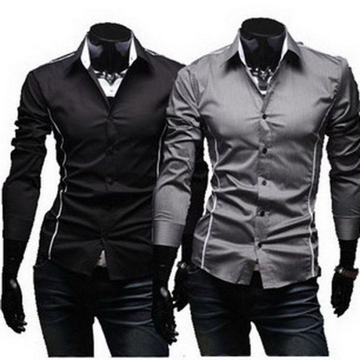 Slim fit mens dress shirt