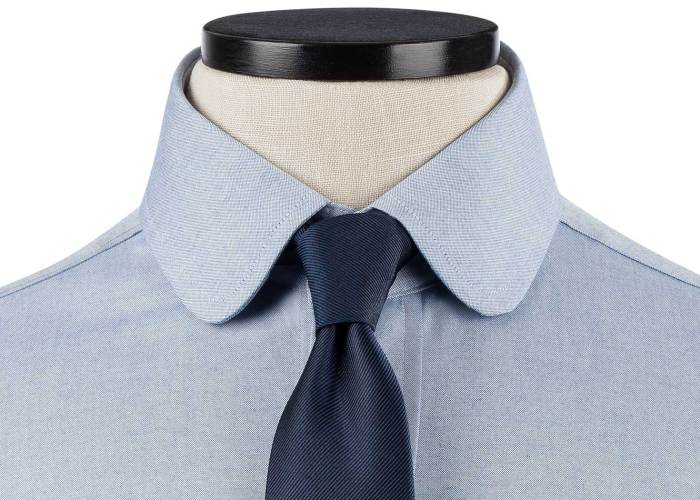 Mens rounded collar dress shirt